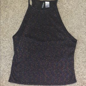 Sparkly halter crop